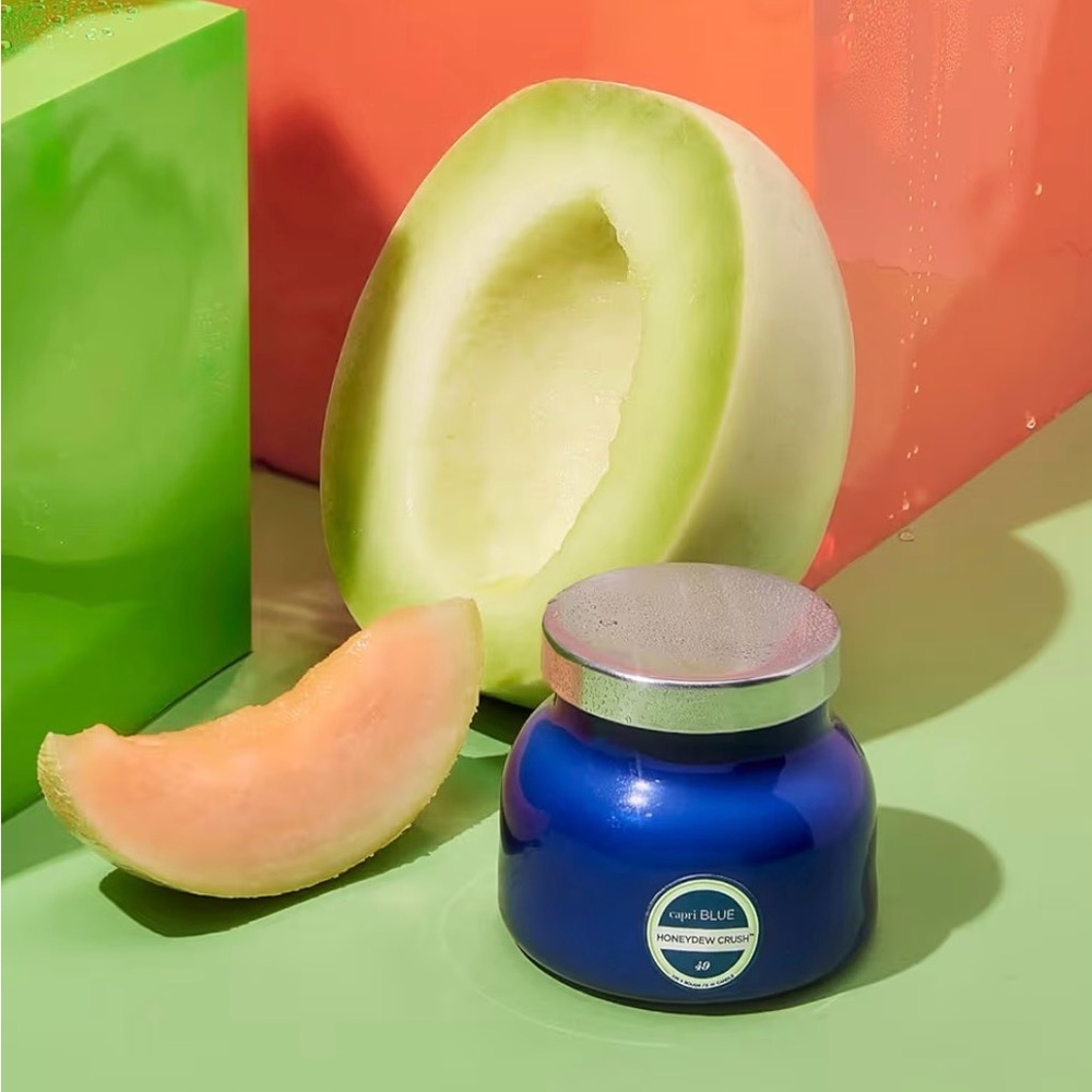 Capri Blue Scented Candles Scented , Grapefruit & Apple - Honeydew Crush (8 oz)
